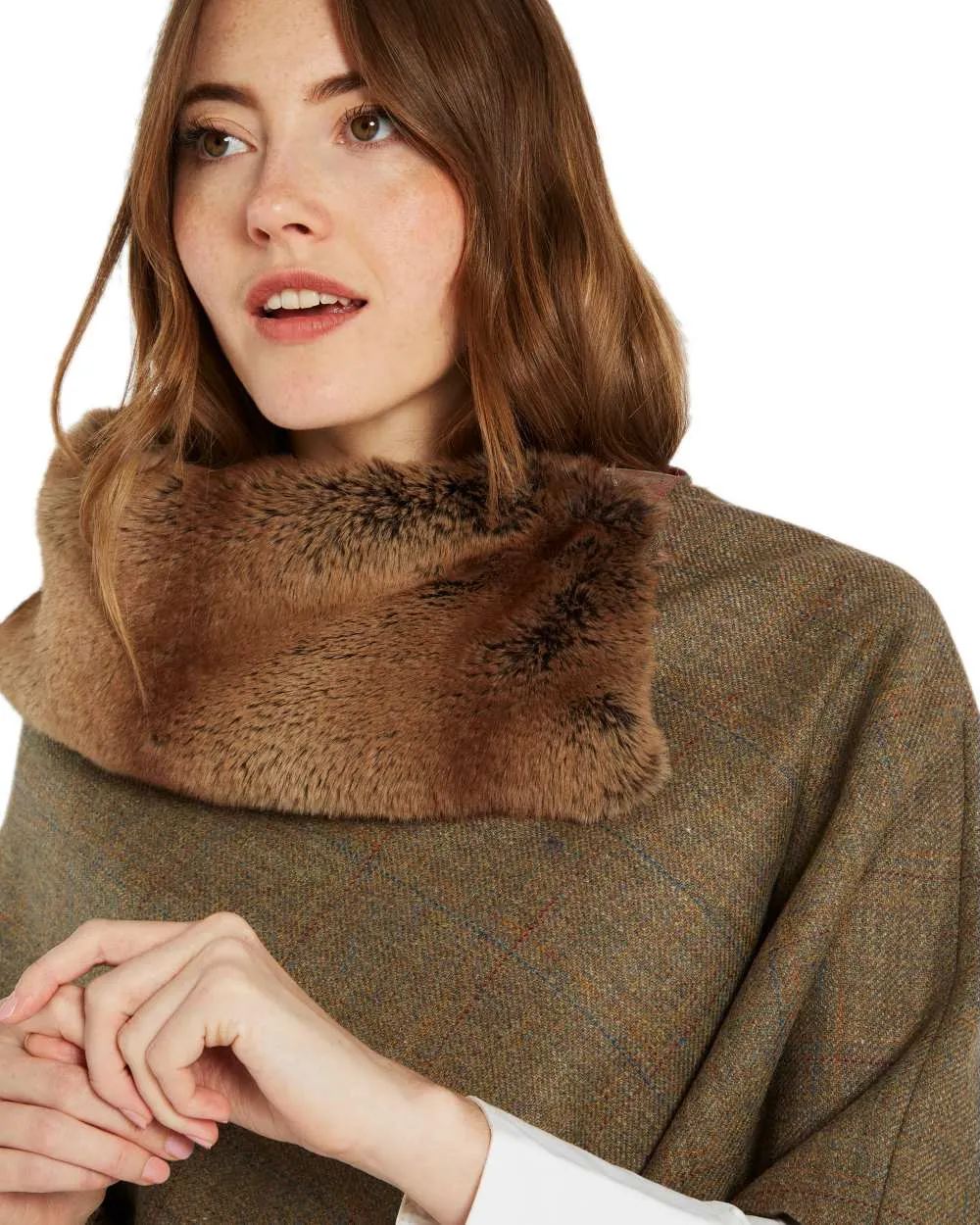 Dubarry Womens Silverfir Tweed Poncho