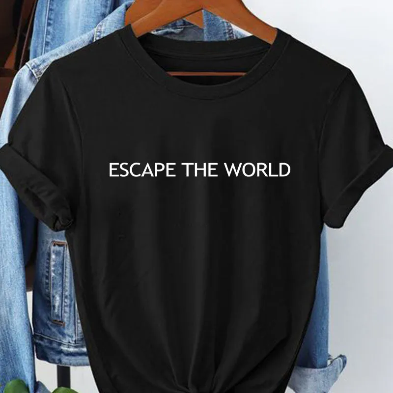 Escape The World Printed Unisex T-Shirt