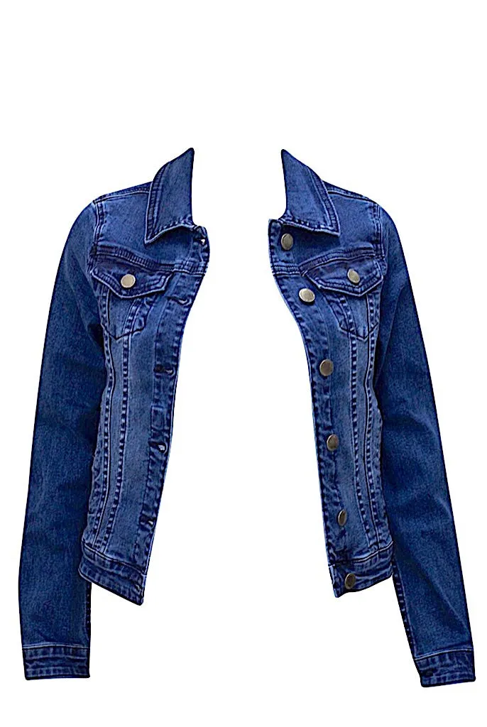 Essential Cropped Denim Jacket