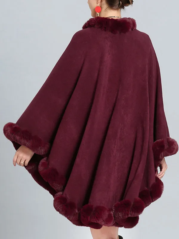 Fine Fancy Poncho Plus Size Cape Cardigan