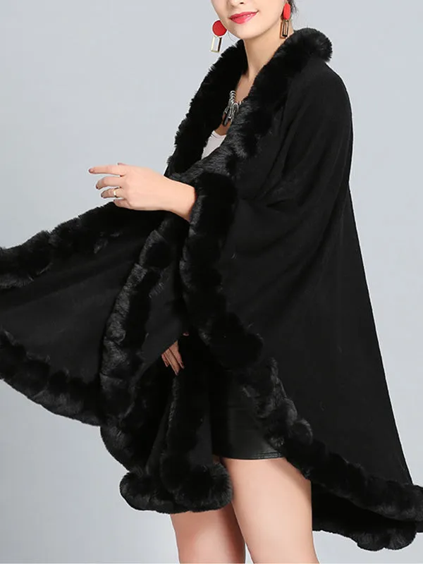 Fine Fancy Poncho Plus Size Cape Cardigan