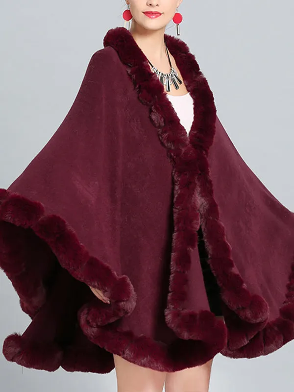 Fine Fancy Poncho Plus Size Cape Cardigan