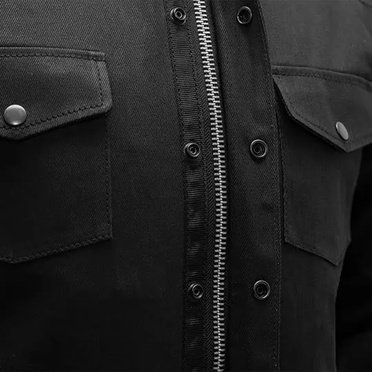 'First Manufacturing' Men's Equalizer Denim Jacket - Black