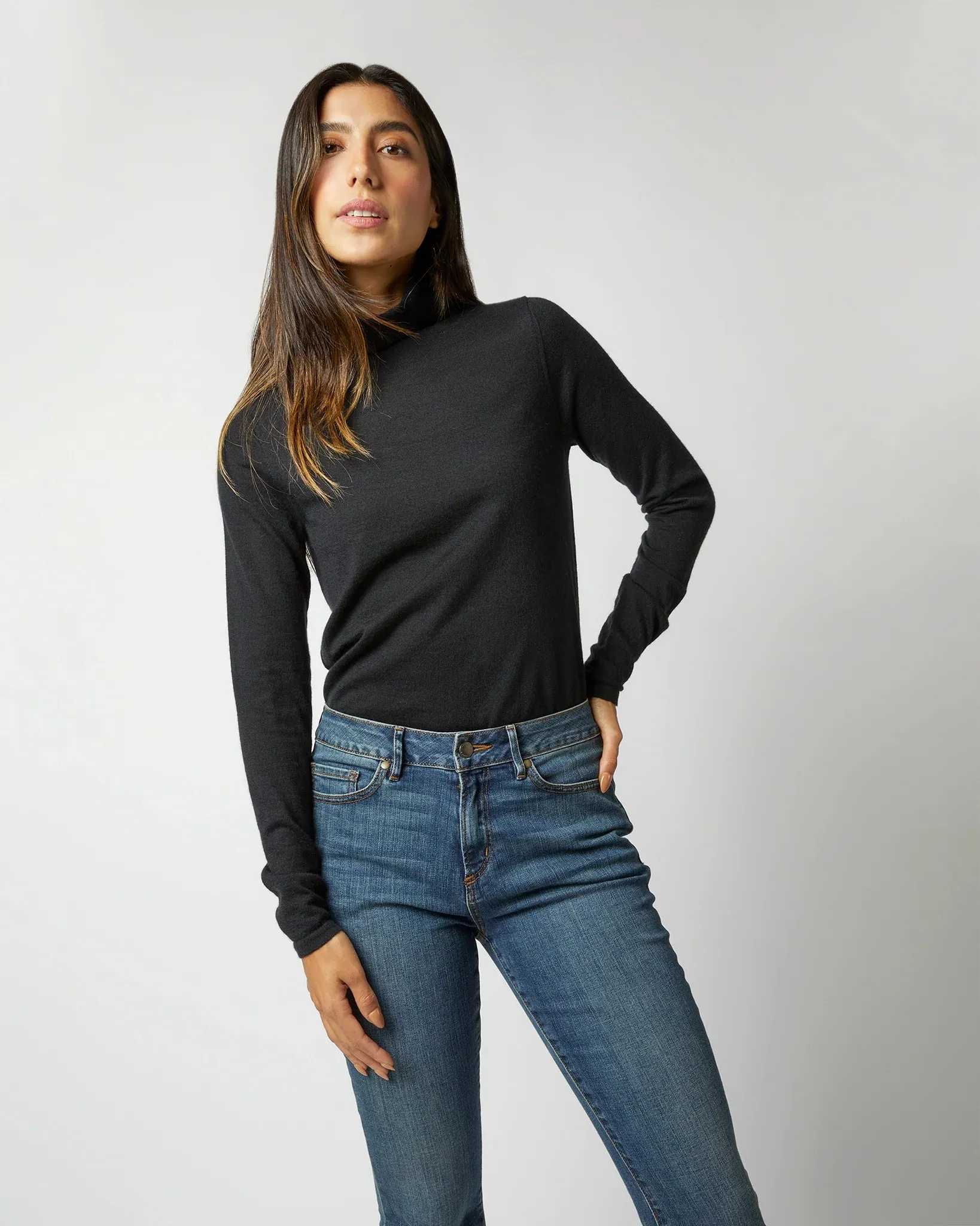 Funnel Neck Sweater - Ann Mashburn