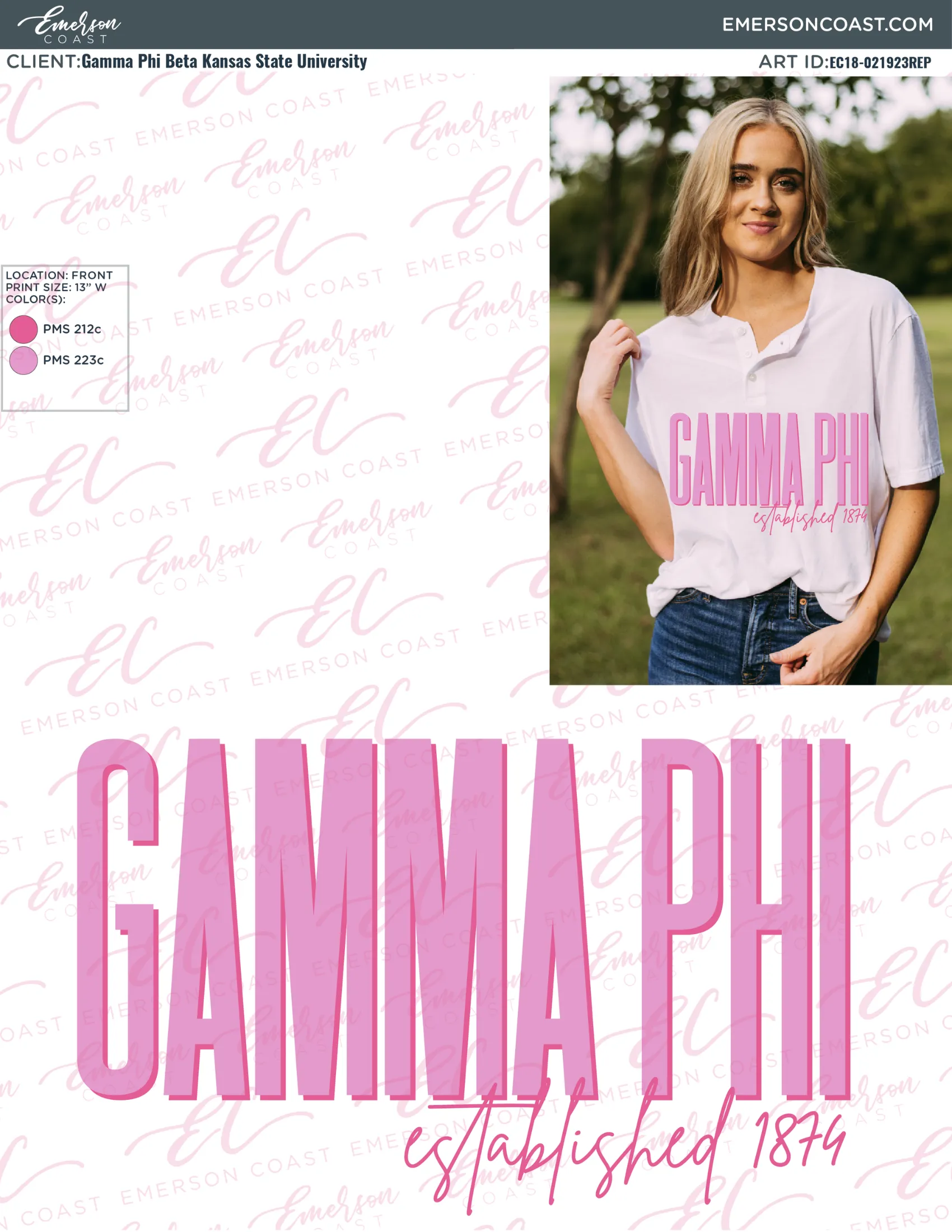 Gamma Phi Beta Pink Recruitment Henley