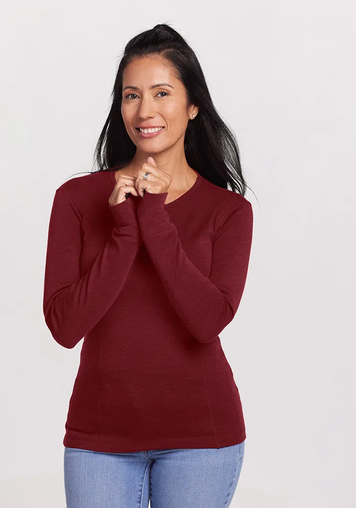 Hannah Long Sleeve Top - Sweet Pepper