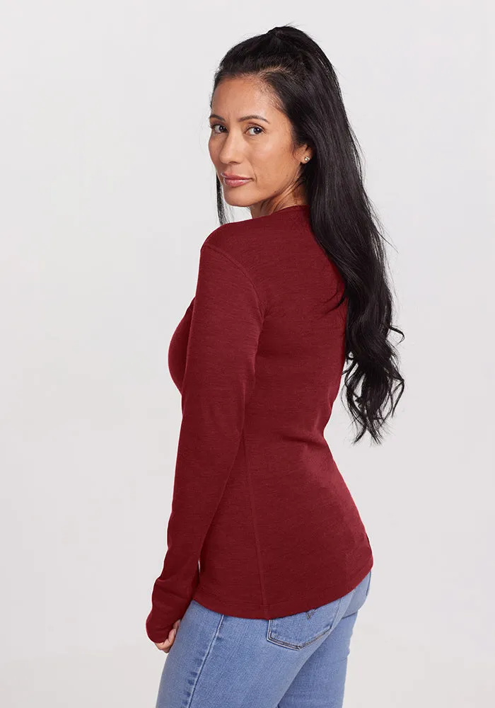 Hannah Long Sleeve Top - Sweet Pepper