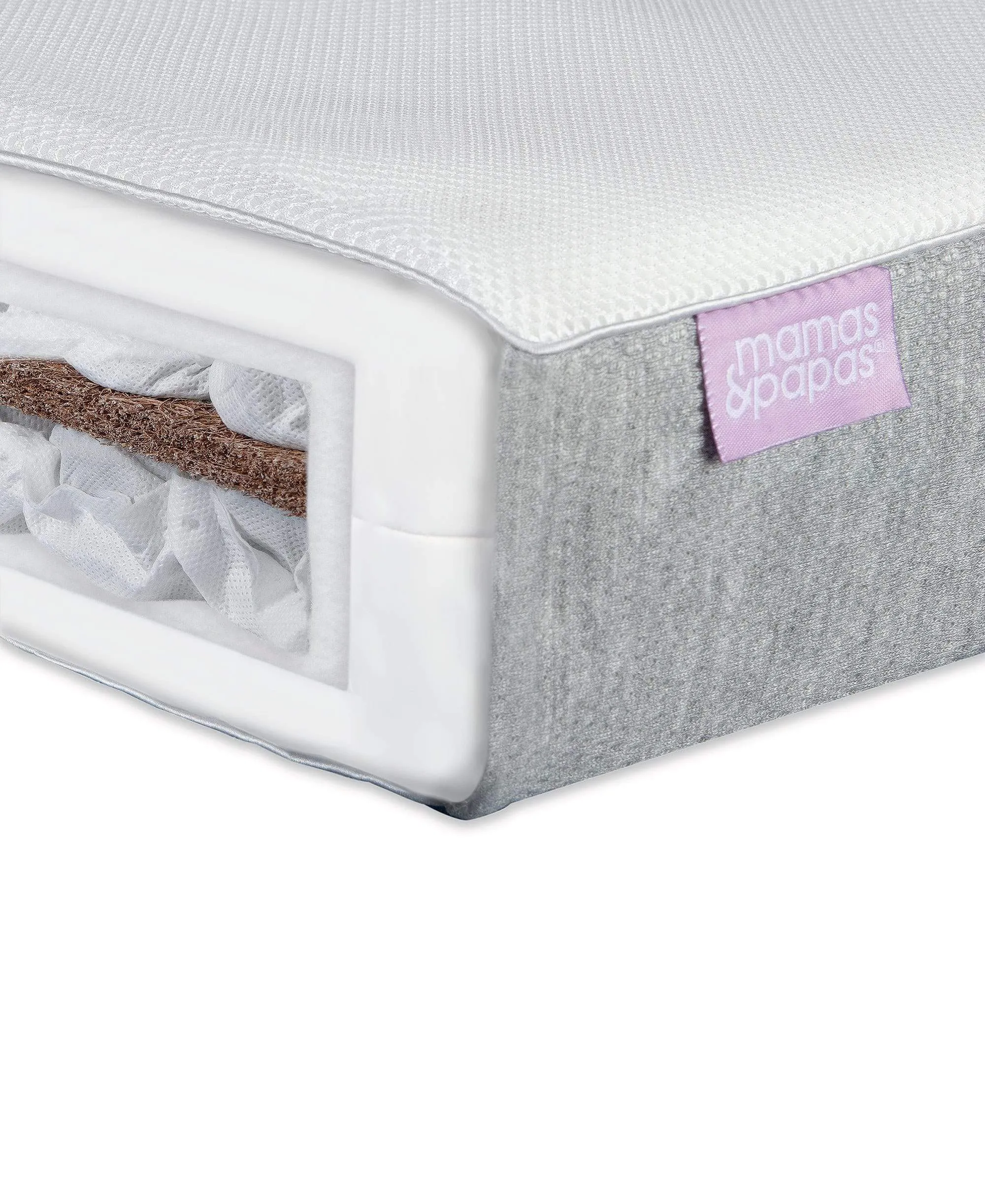 Harwell Cotbed & Luxury Twin Spring Mattress Bundle - Cashmere