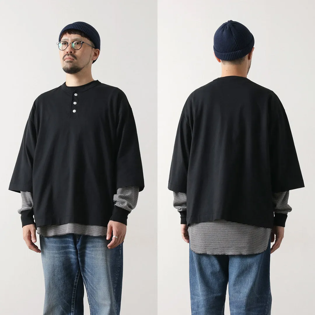 HEALTHKNIT / 2 Pack T-Shirt 7/10 Sleeve   Long Sleeve Waffle