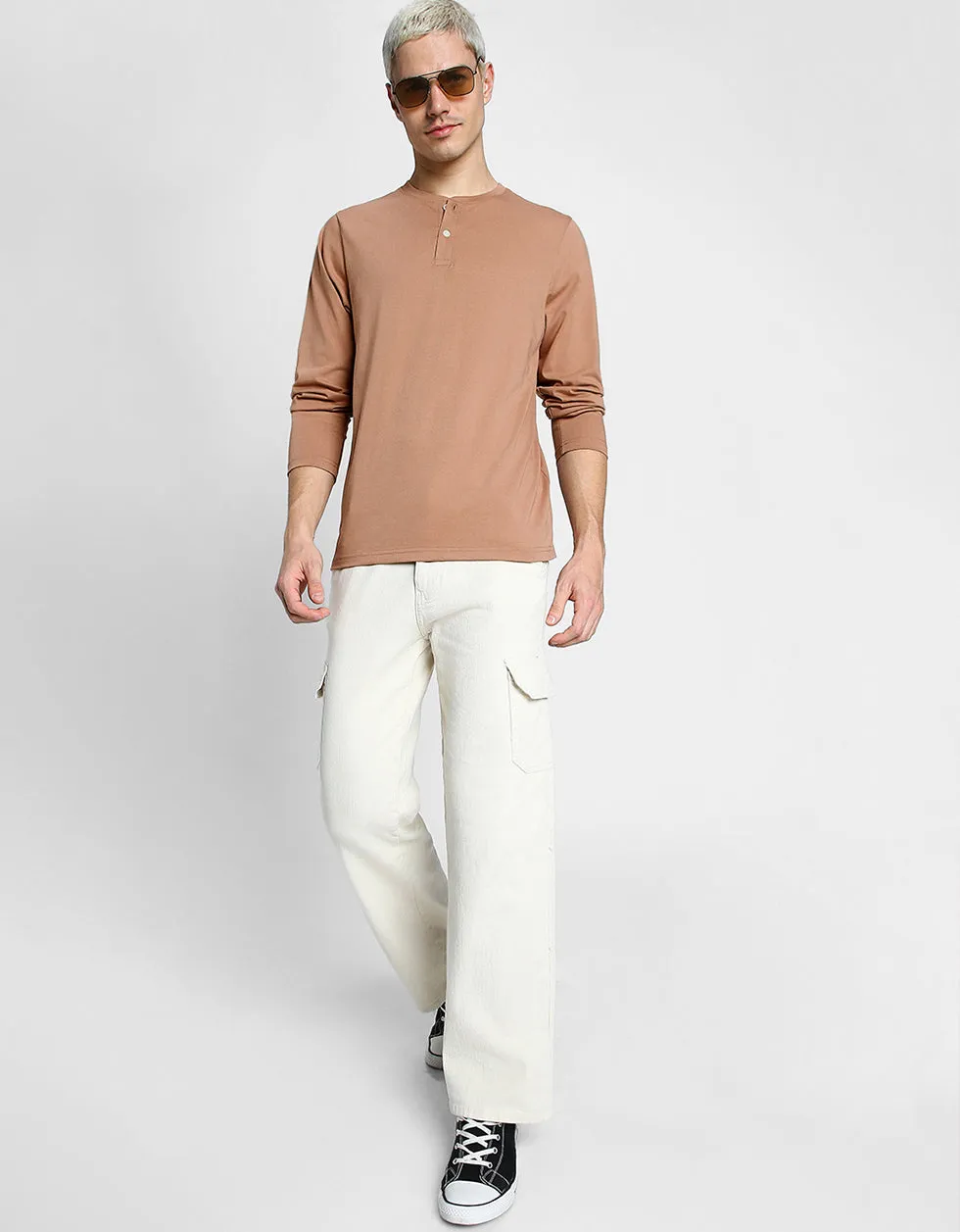 Henley Cork Solid Tshirt