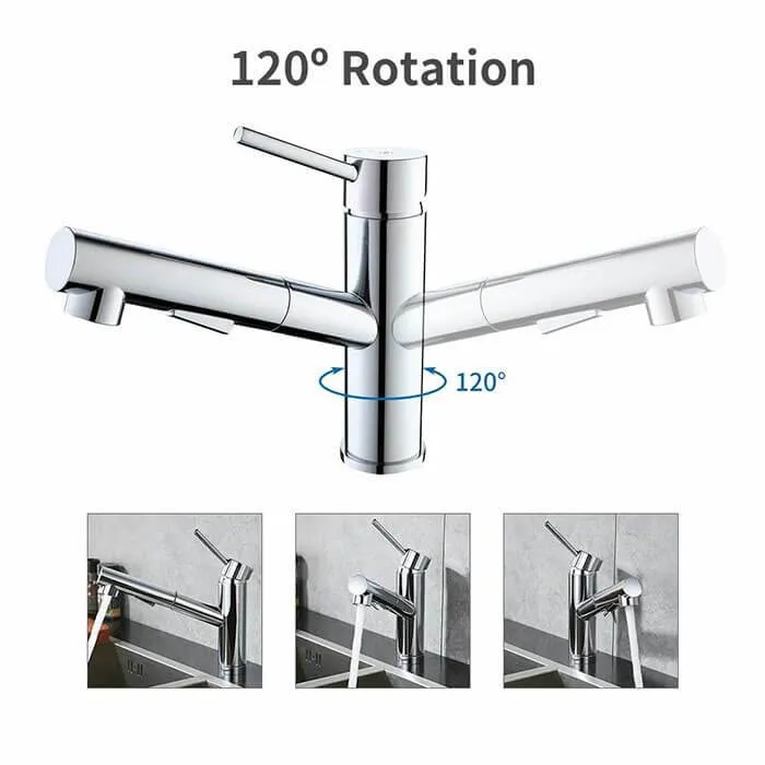 High quality Homelody Brass Pull-out Kitchen Faucet cheap for kitchen Sink