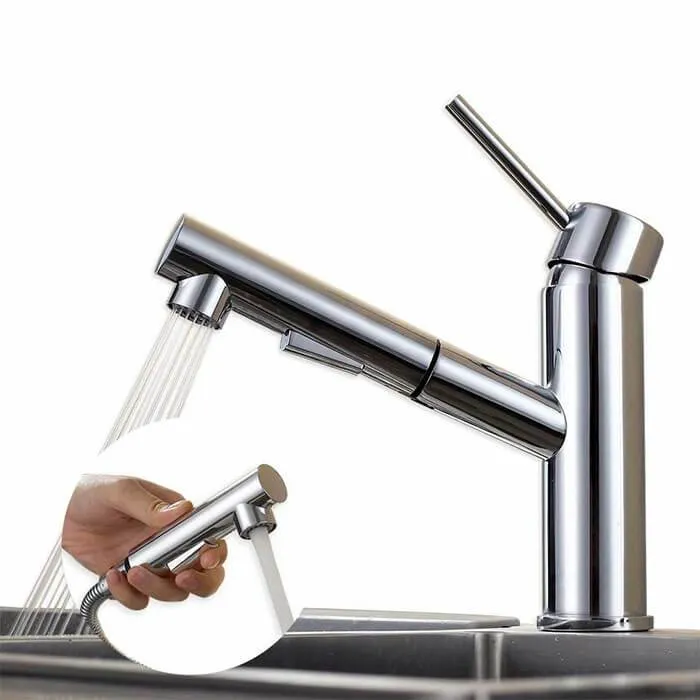 High quality Homelody Brass Pull-out Kitchen Faucet cheap for kitchen Sink