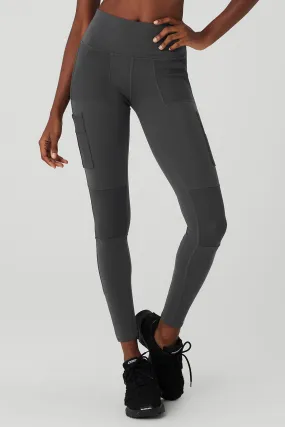 High-Waist Cargo Legging - Anthracite