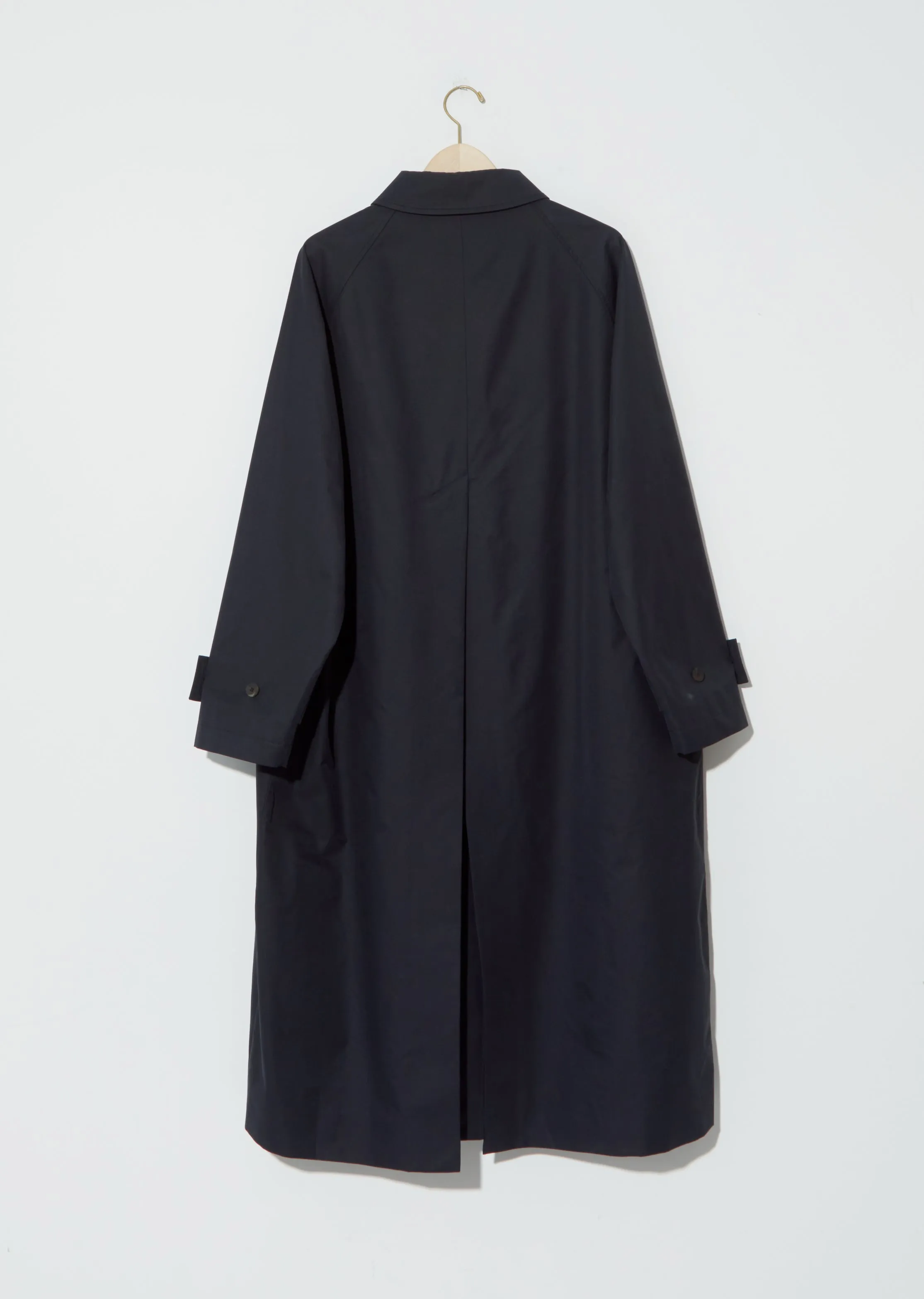 Holin Everyday Mac Cotton Blend Trench — Dark Navy