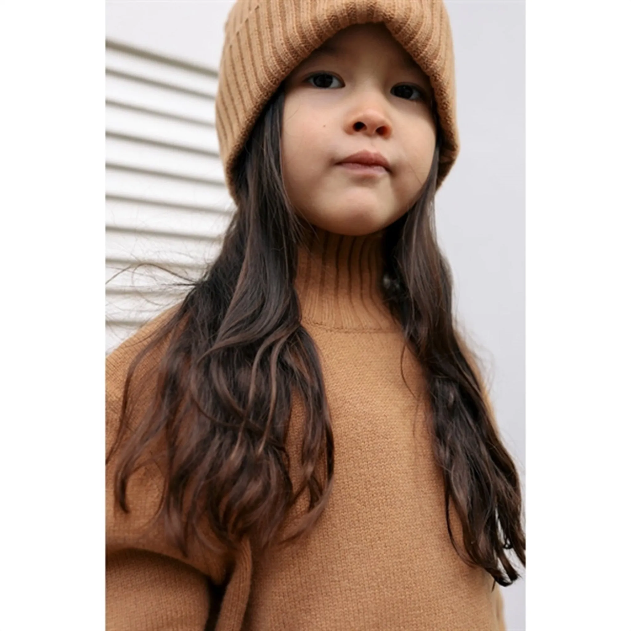 HOLMM Camel Ewii Wool Knit Jumper