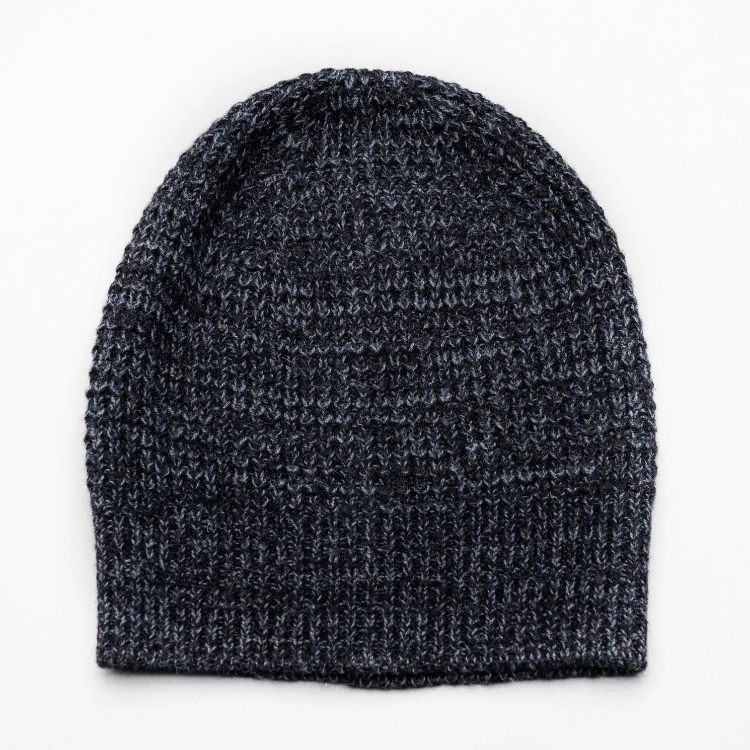 IN it TOGETHER Twist Pure Merino Wool Yarn Beanie - Pressed Metal Grey/ Jett Black