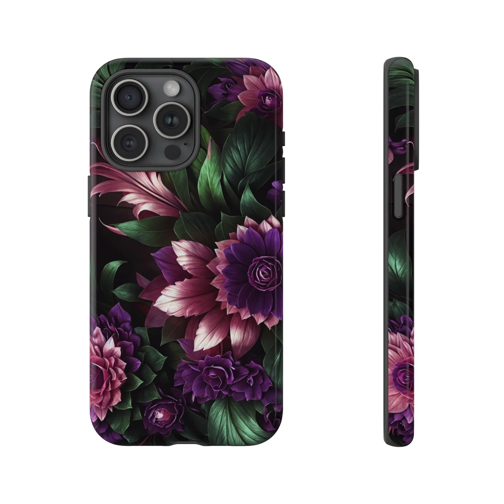 Intrigue and Elegance Collide: The Dark Floral Cell Phone Case You've Been Searching For