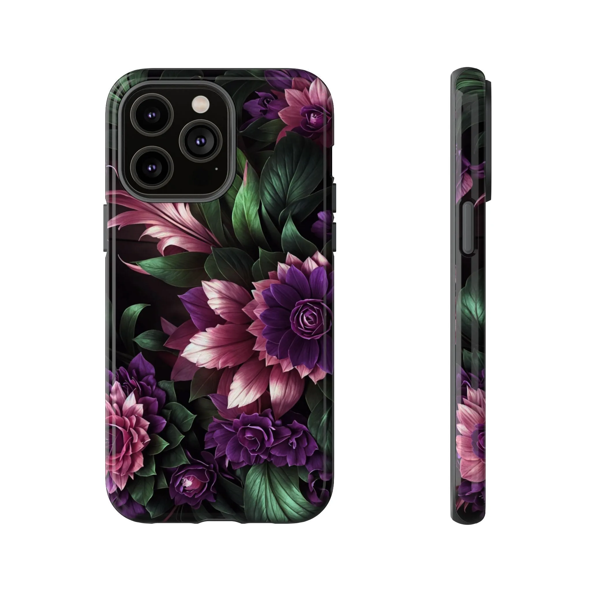 Intrigue and Elegance Collide: The Dark Floral Cell Phone Case You've Been Searching For