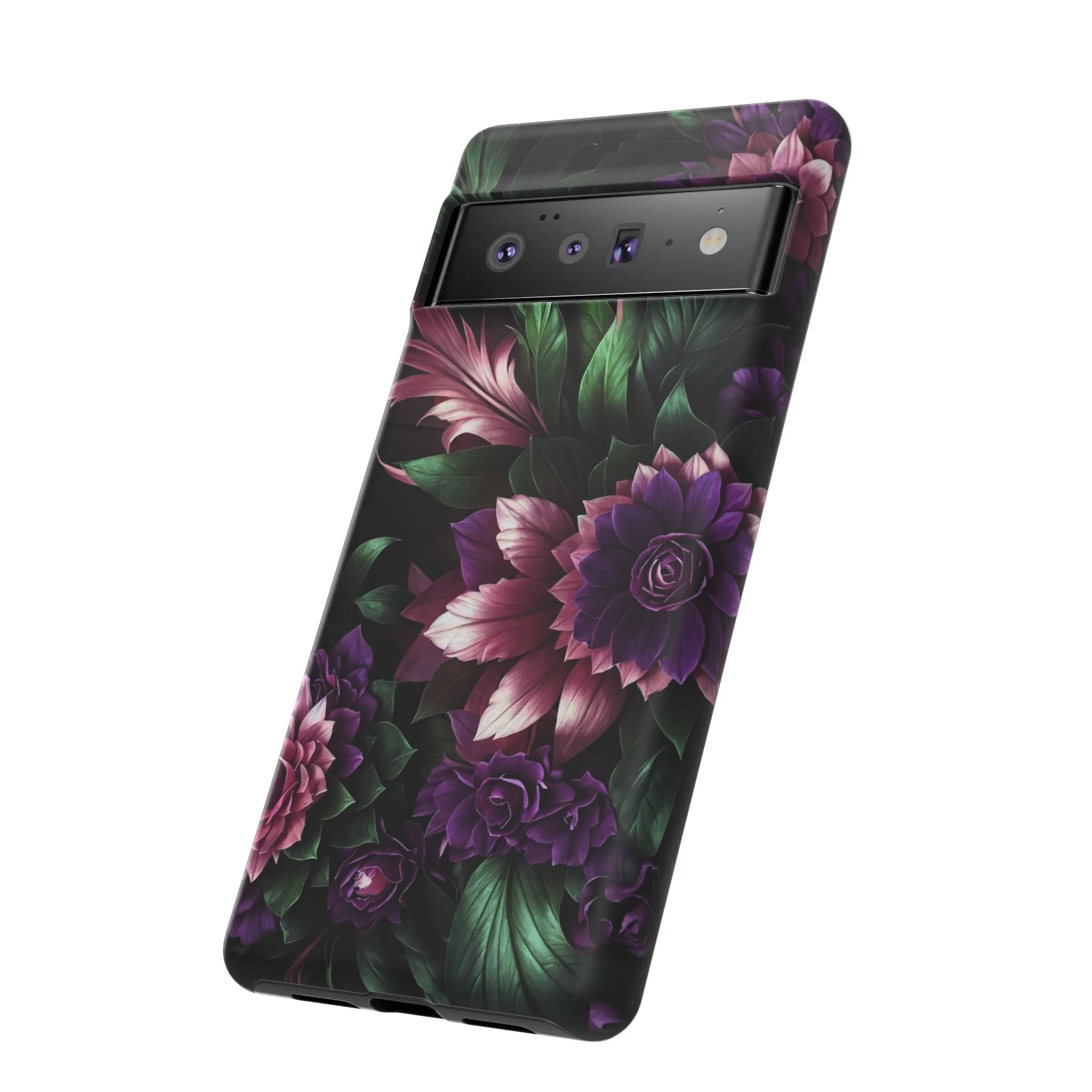 Intrigue and Elegance Collide: The Dark Floral Cell Phone Case You've Been Searching For