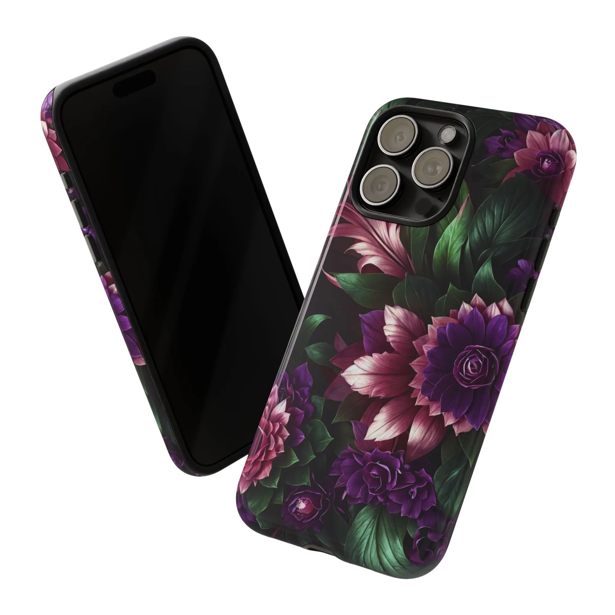 Intrigue and Elegance Collide: The Dark Floral Cell Phone Case You've Been Searching For