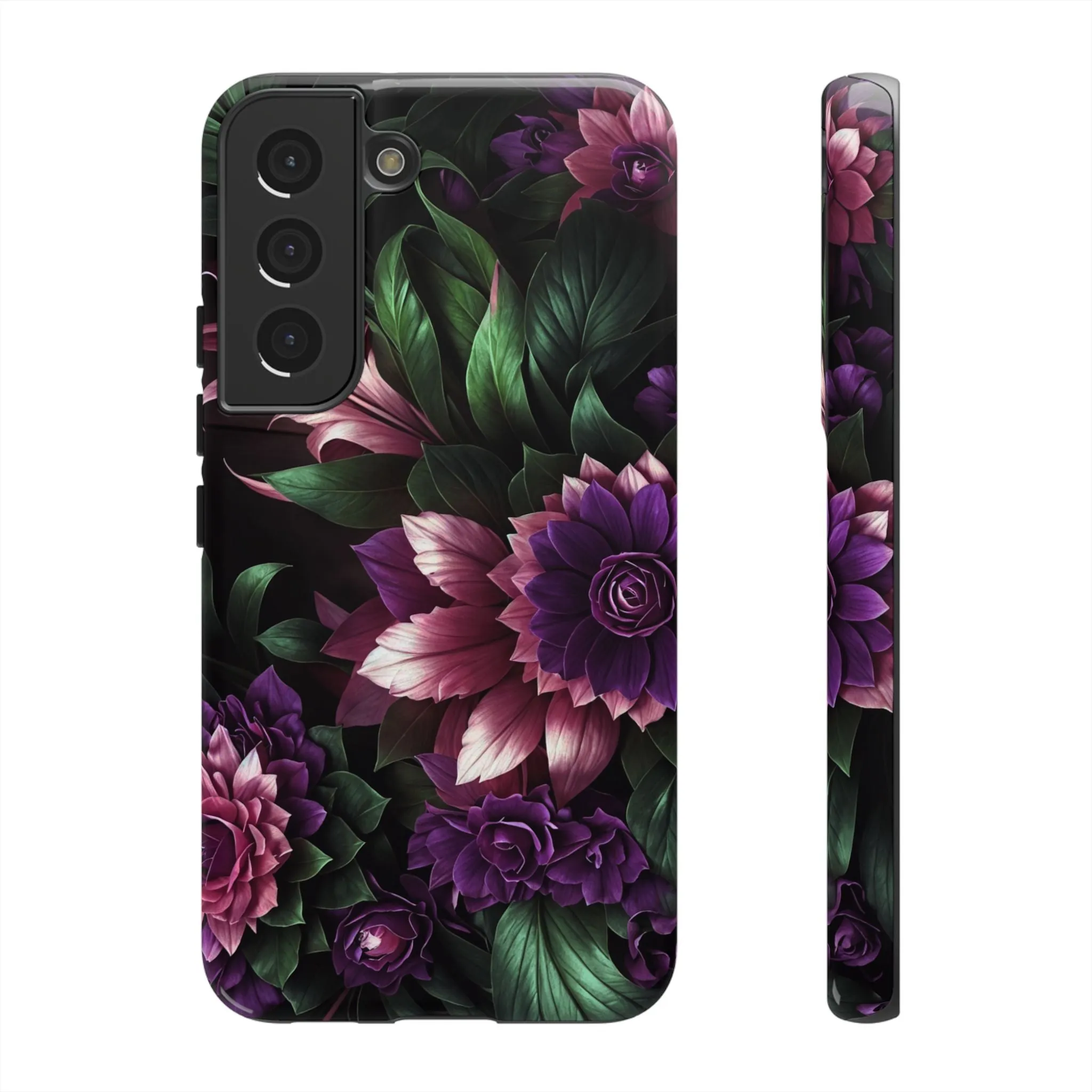 Intrigue and Elegance Collide: The Dark Floral Cell Phone Case You've Been Searching For