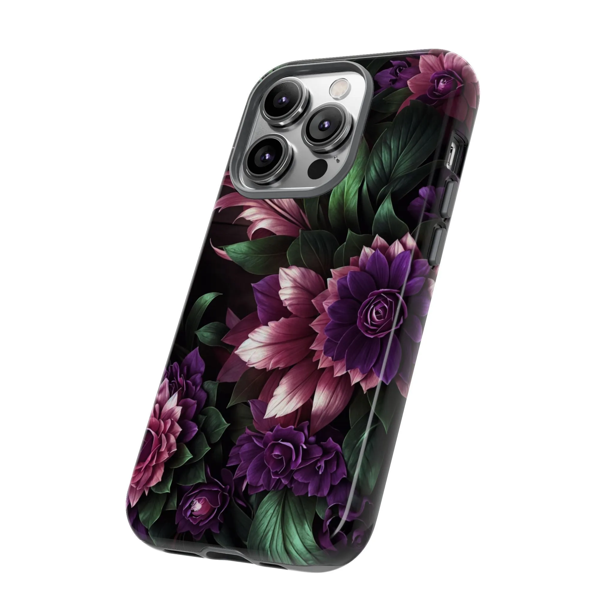 Intrigue and Elegance Collide: The Dark Floral Cell Phone Case You've Been Searching For