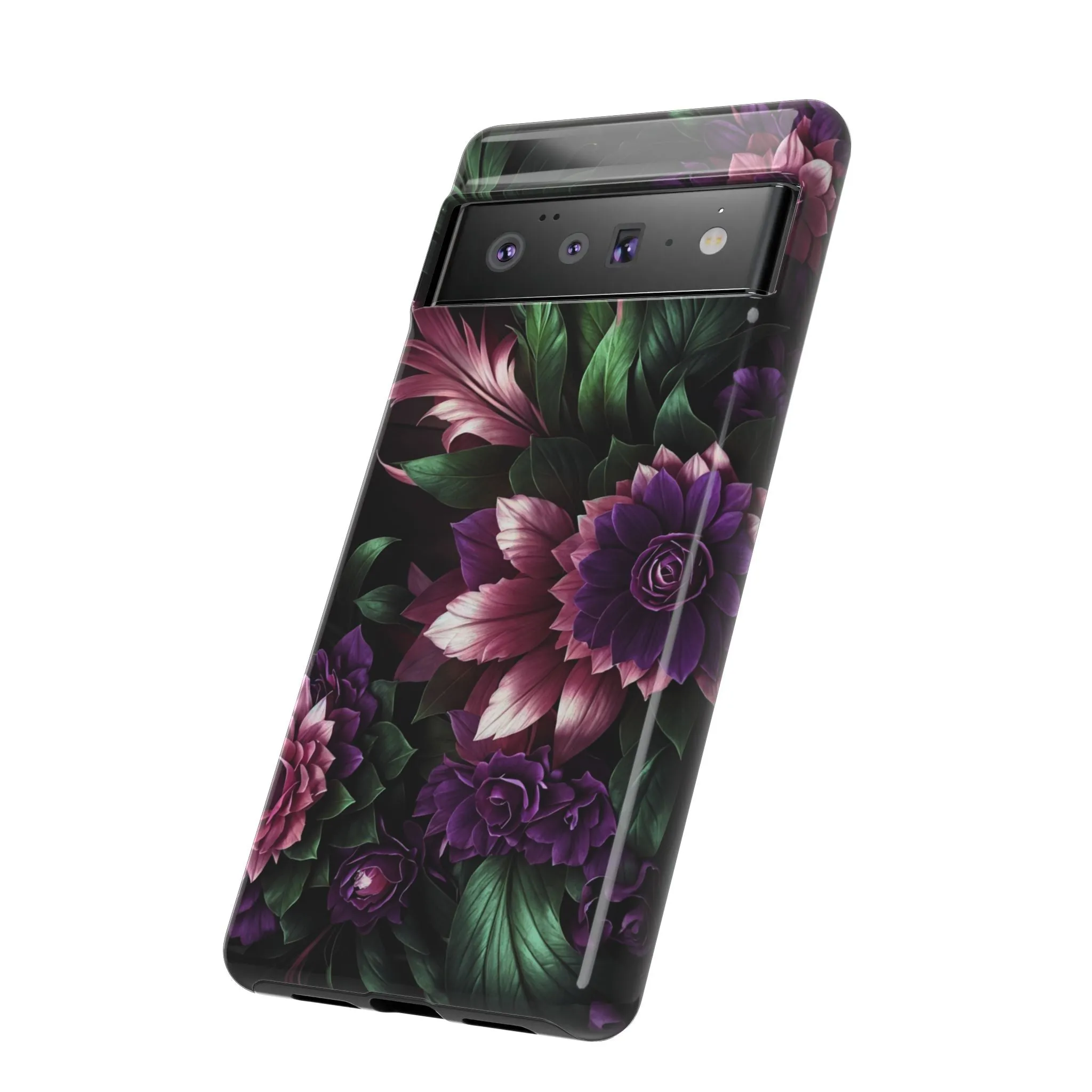 Intrigue and Elegance Collide: The Dark Floral Cell Phone Case You've Been Searching For