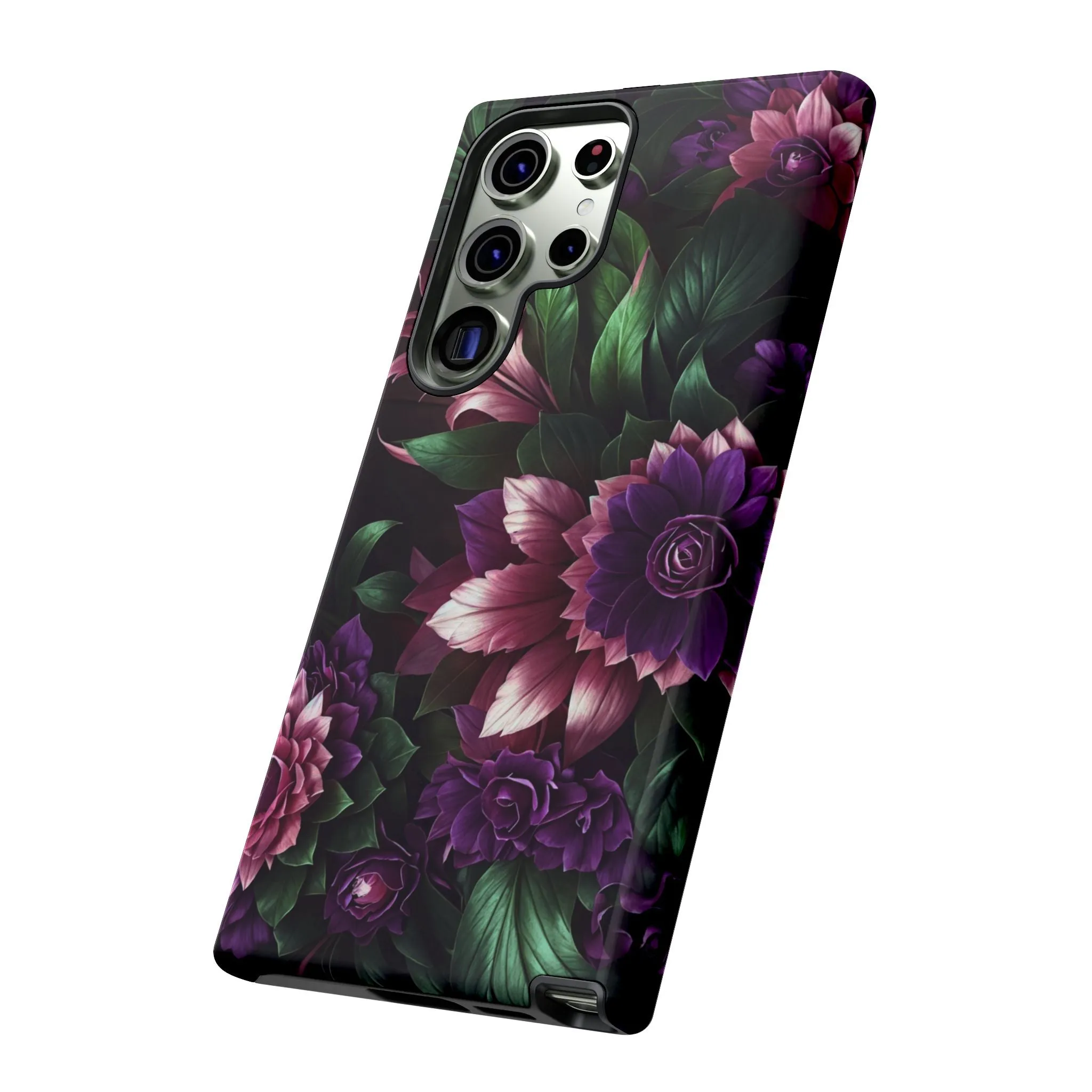 Intrigue and Elegance Collide: The Dark Floral Cell Phone Case You've Been Searching For