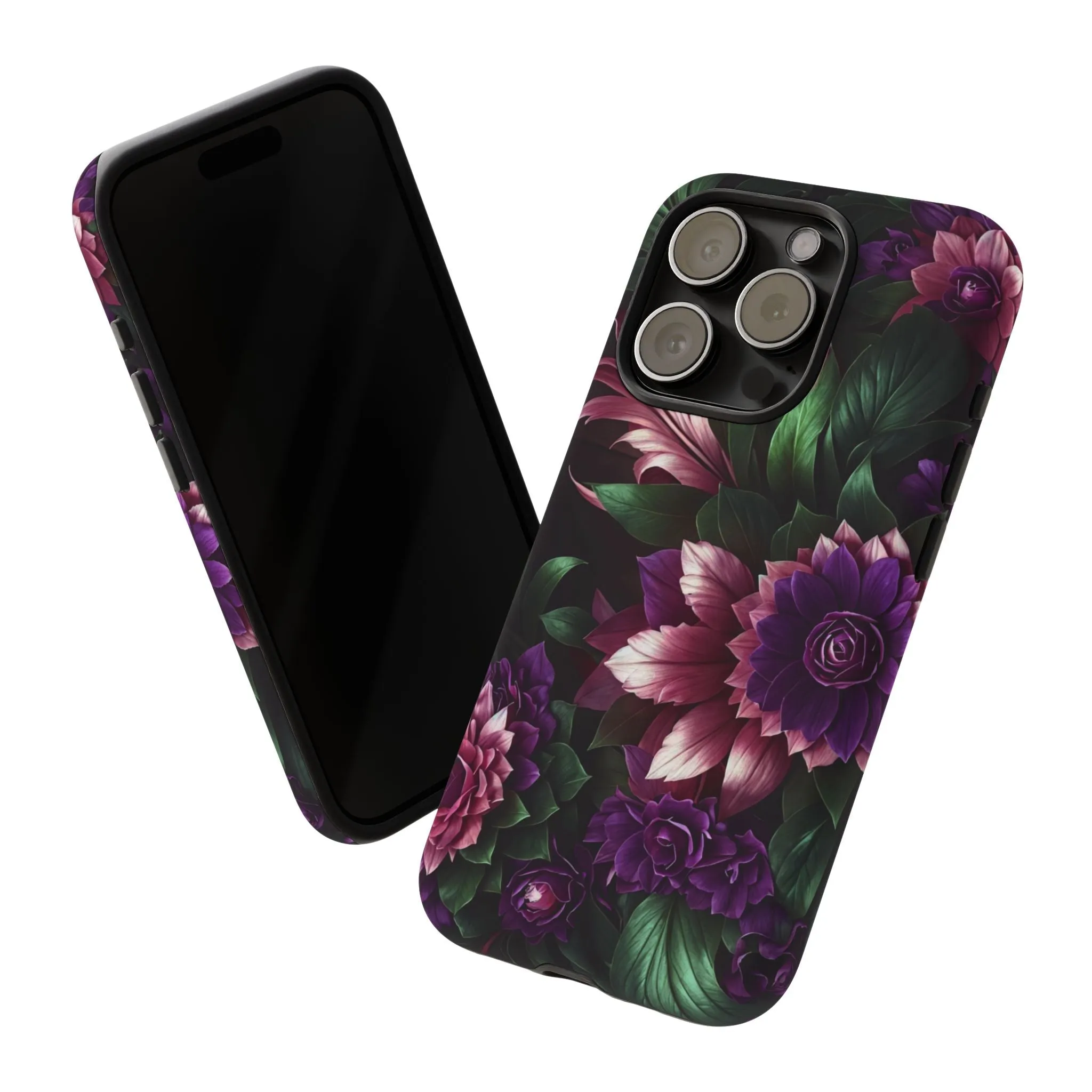 Intrigue and Elegance Collide: The Dark Floral Cell Phone Case You've Been Searching For