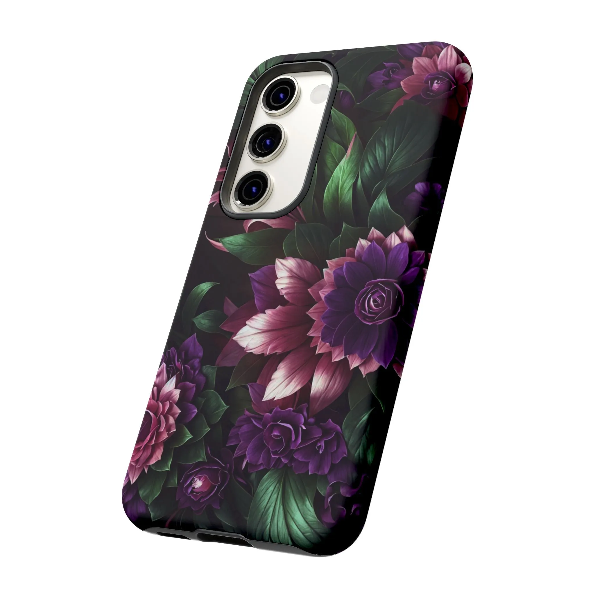 Intrigue and Elegance Collide: The Dark Floral Cell Phone Case You've Been Searching For