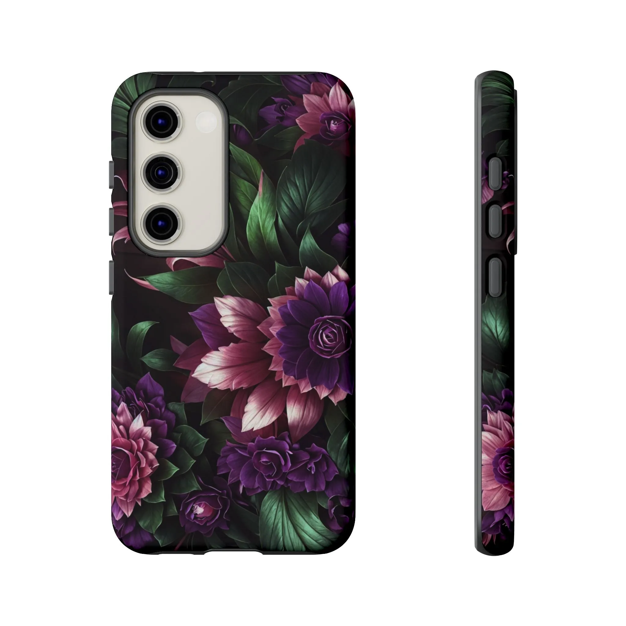 Intrigue and Elegance Collide: The Dark Floral Cell Phone Case You've Been Searching For