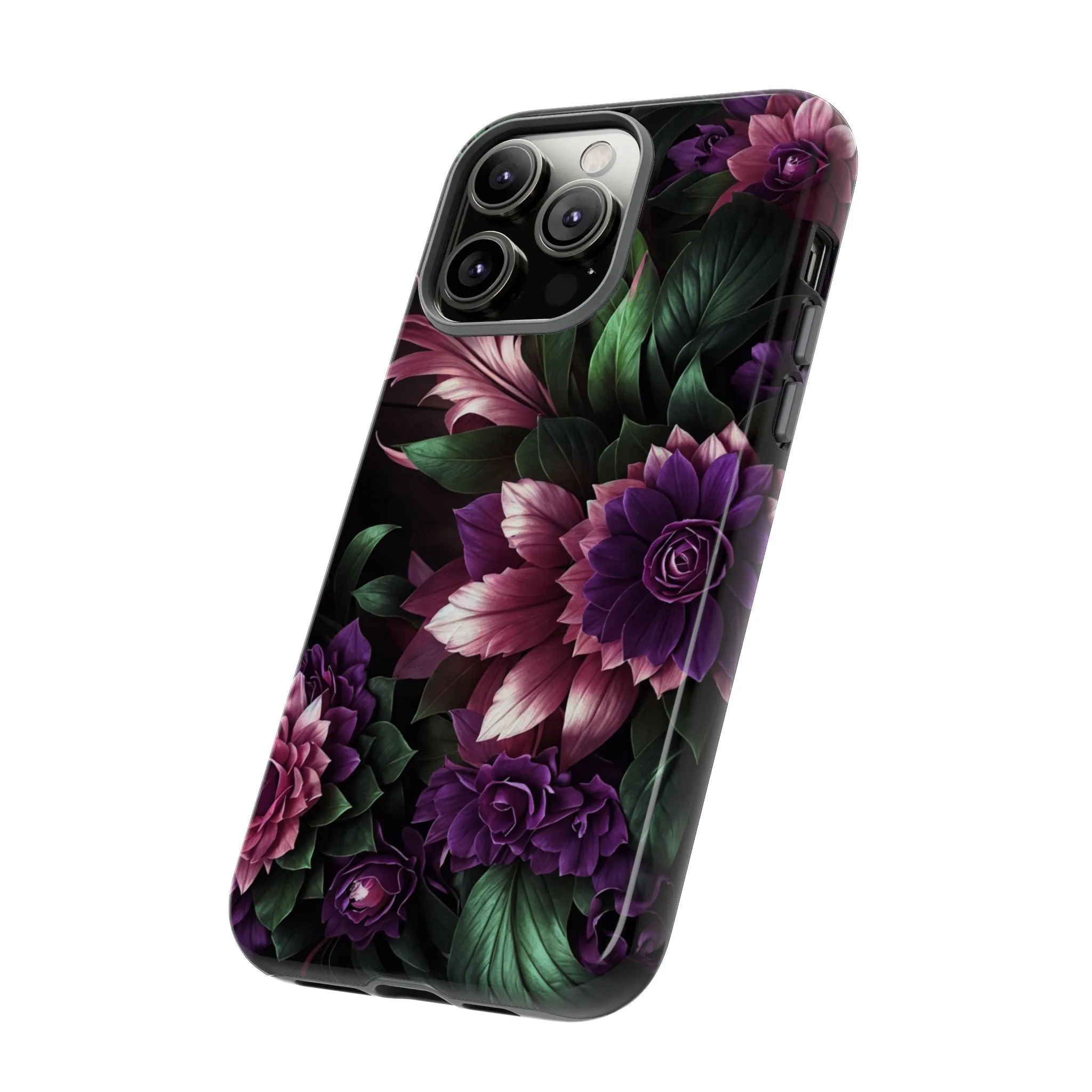 Intrigue and Elegance Collide: The Dark Floral Cell Phone Case You've Been Searching For