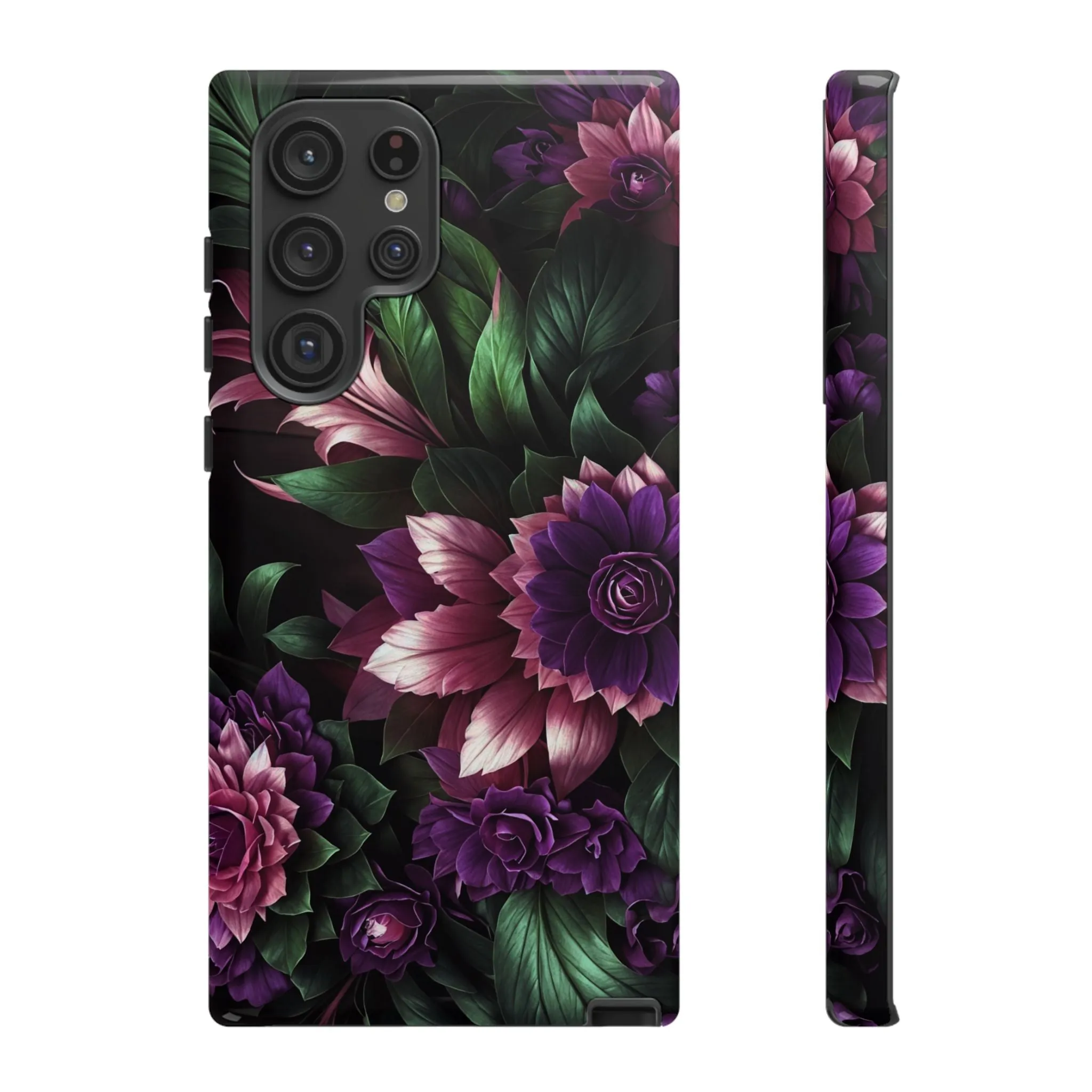 Intrigue and Elegance Collide: The Dark Floral Cell Phone Case You've Been Searching For