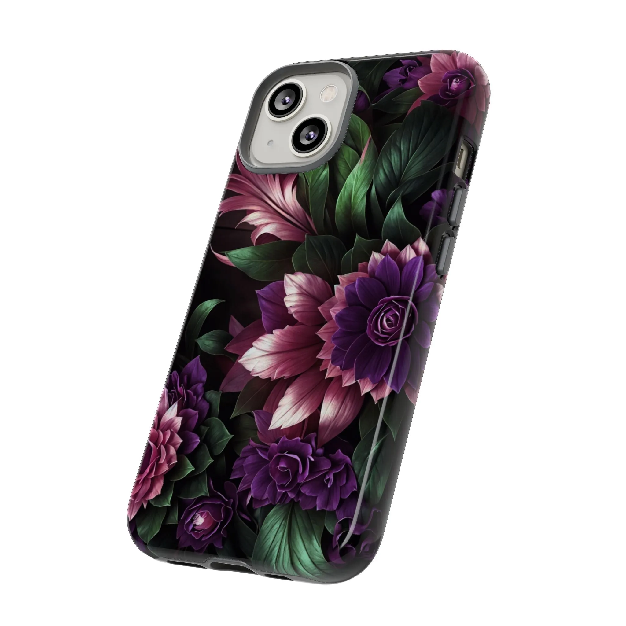 Intrigue and Elegance Collide: The Dark Floral Cell Phone Case You've Been Searching For