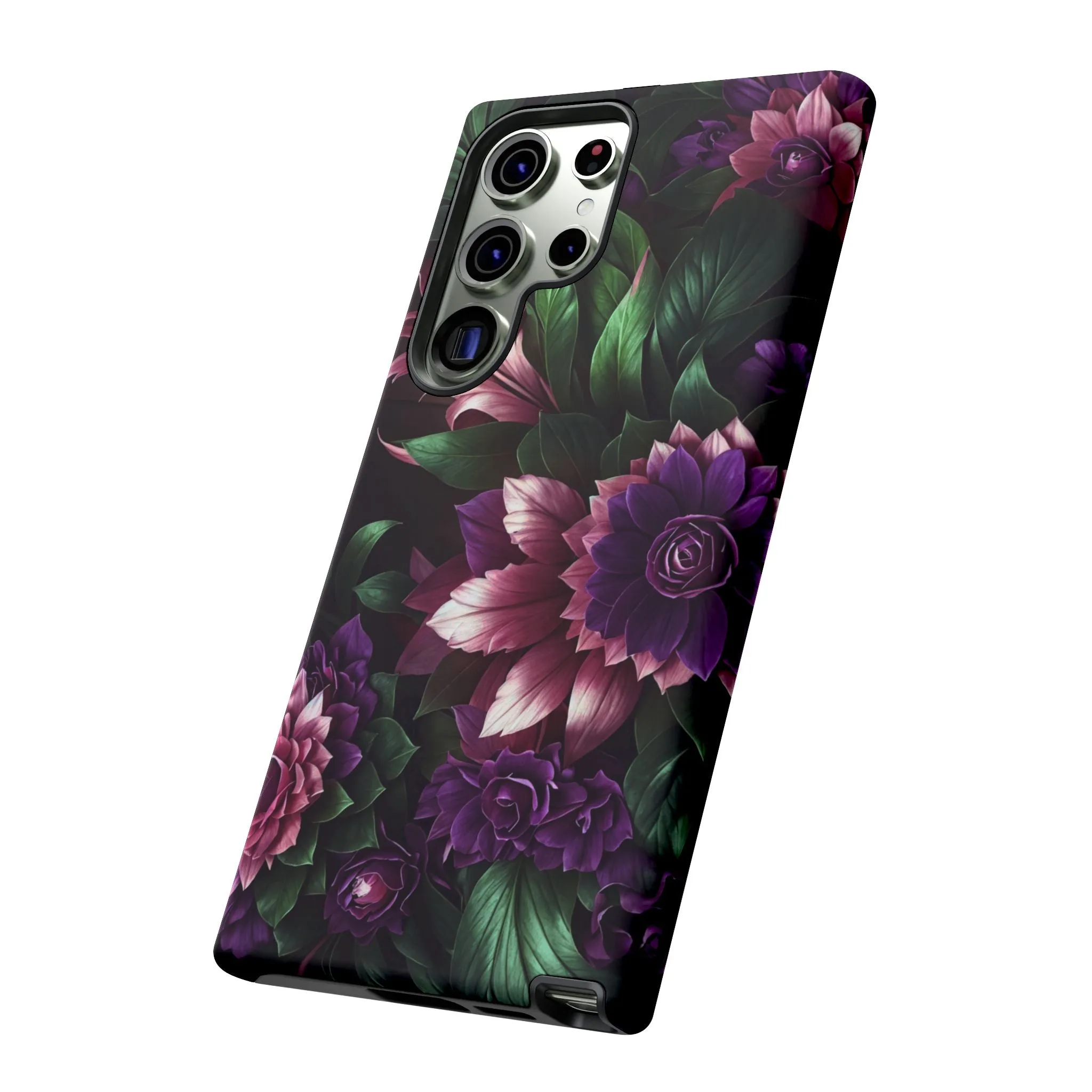 Intrigue and Elegance Collide: The Dark Floral Cell Phone Case You've Been Searching For