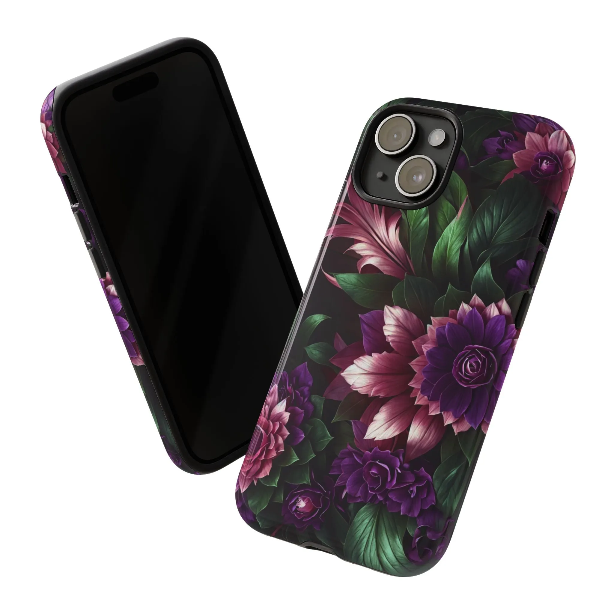 Intrigue and Elegance Collide: The Dark Floral Cell Phone Case You've Been Searching For