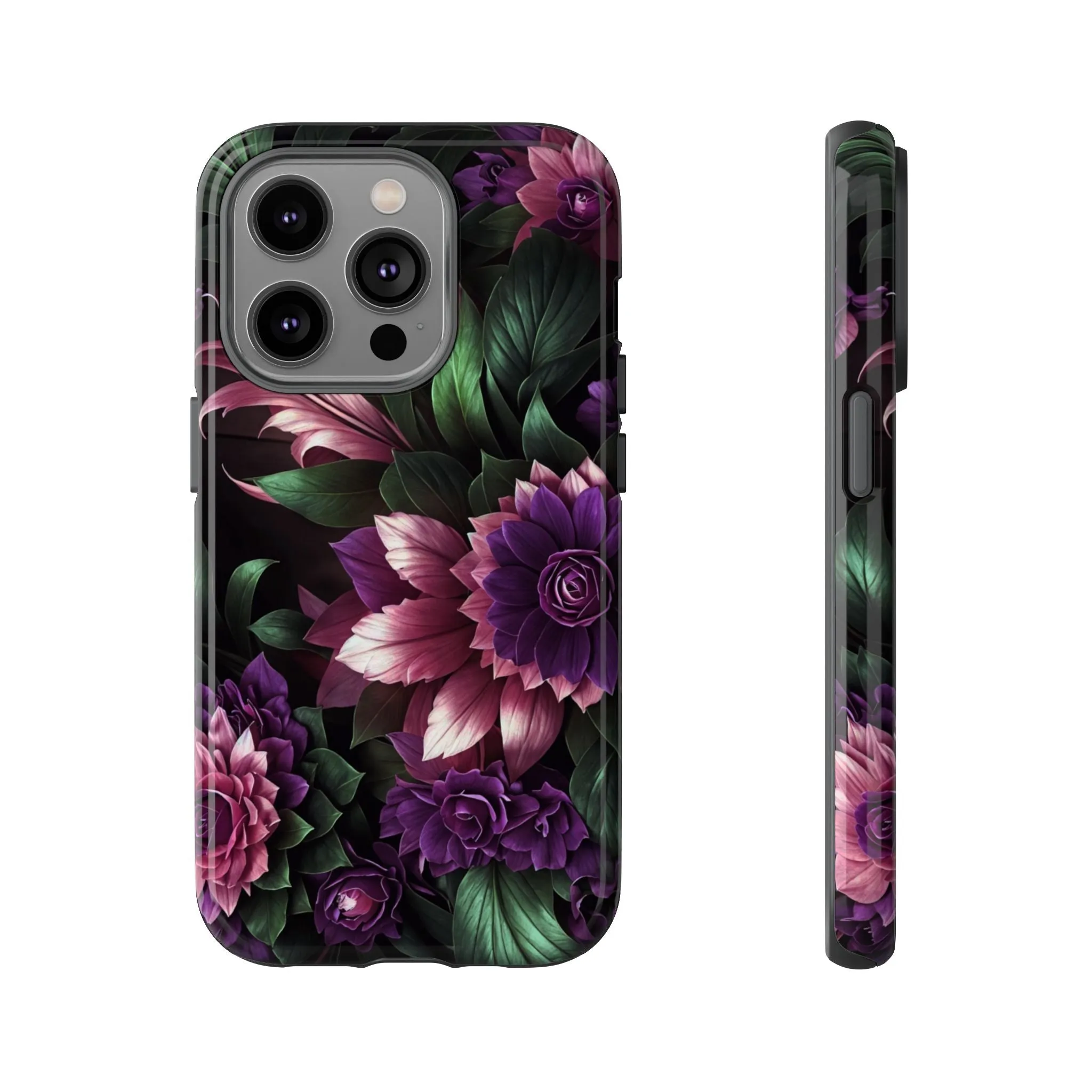 Intrigue and Elegance Collide: The Dark Floral Cell Phone Case You've Been Searching For