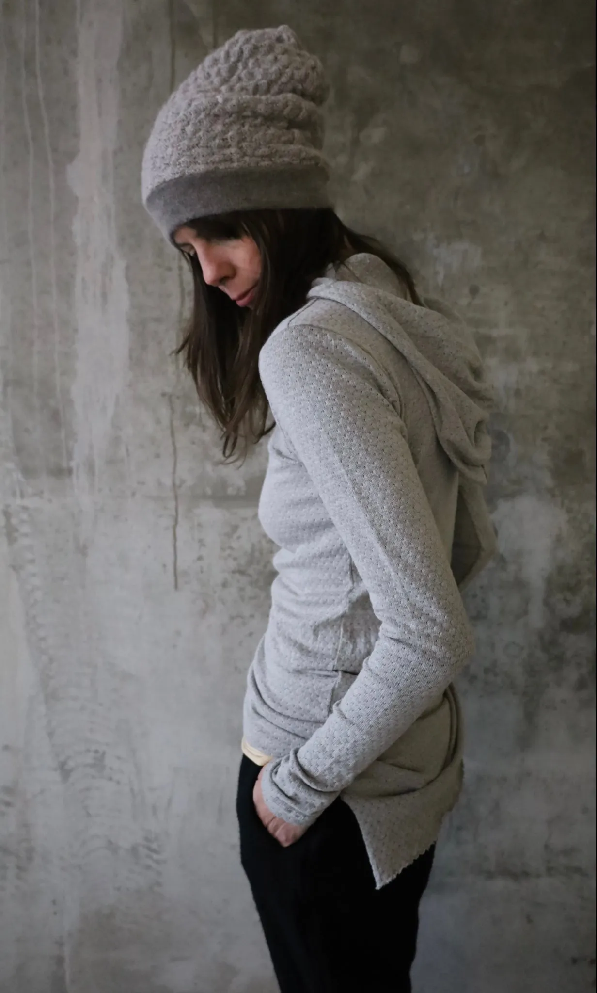 ITALIAN COTTON LACE HOODIE