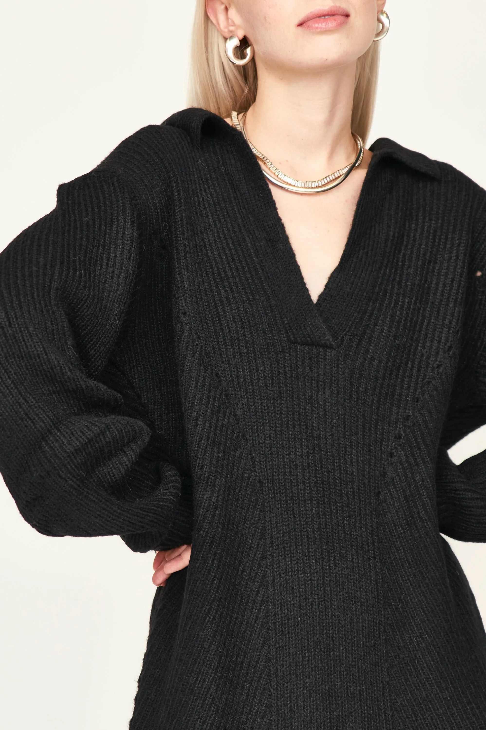 Jackson Sweater Dress in Black