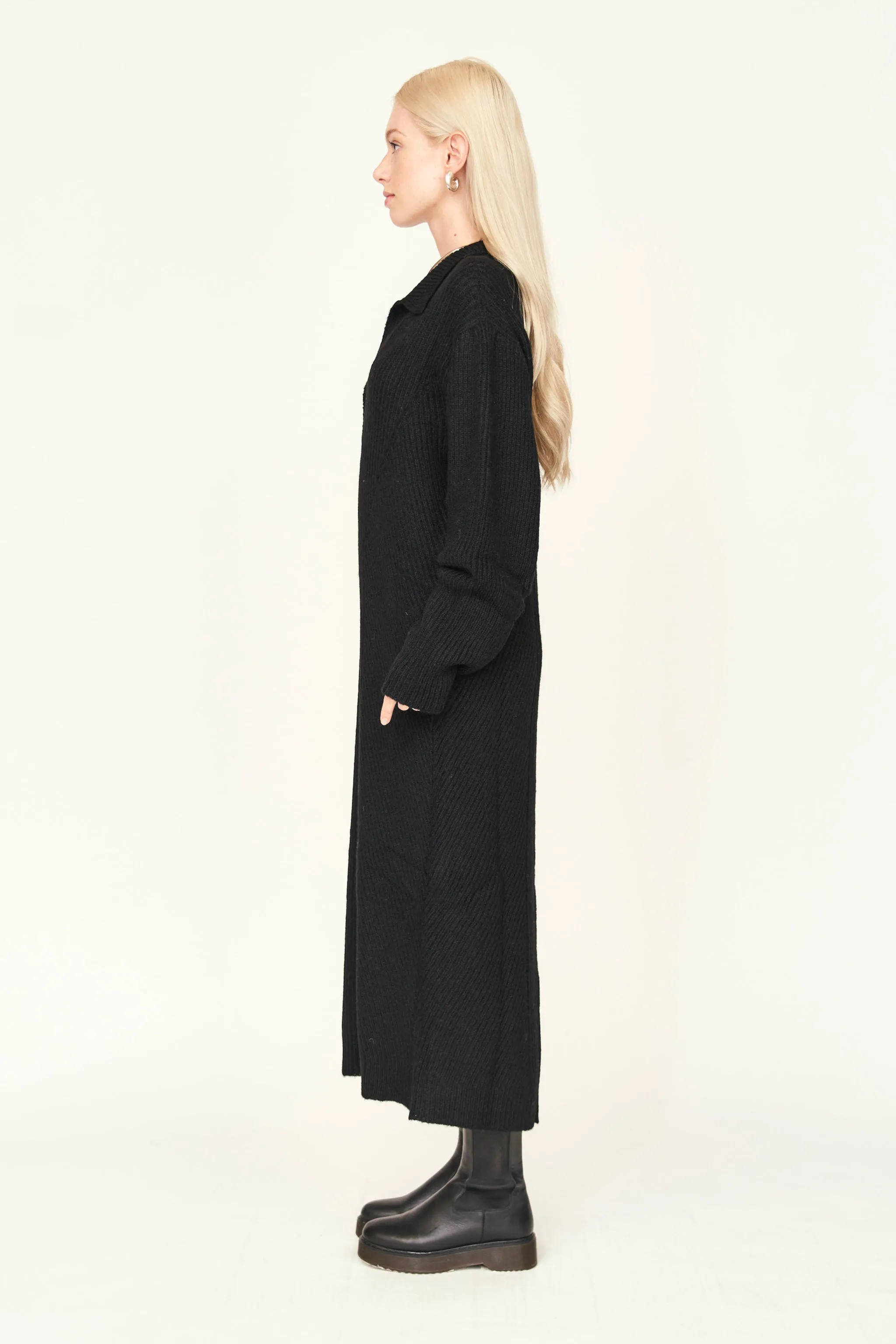 Jackson Sweater Dress in Black