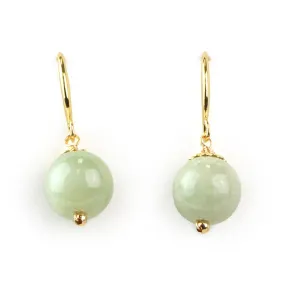 Jade Lucky Ball Earrings