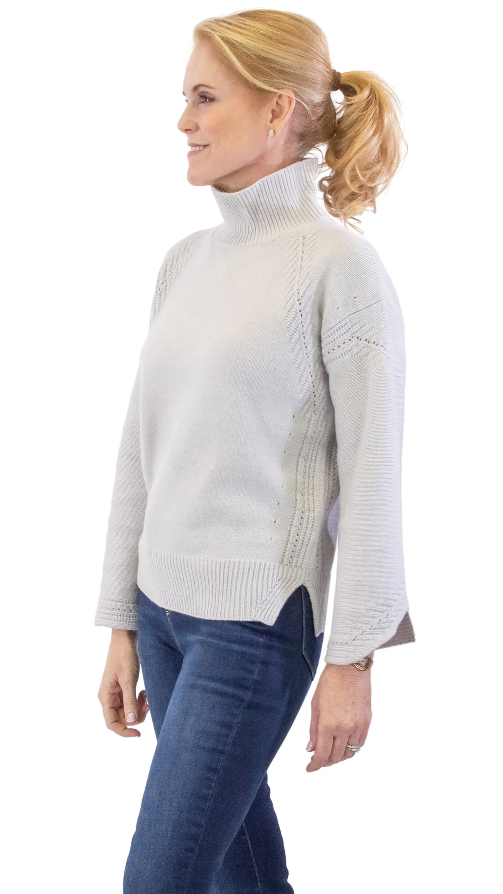 Knitted Sweater - Pearl Grey