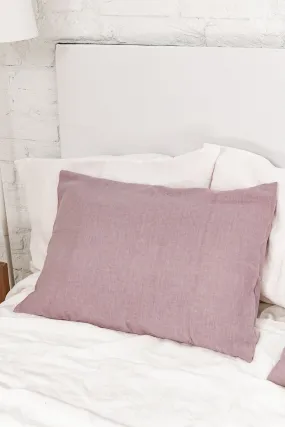 Linen pillowcase in Dusty Rose by AmourLinen