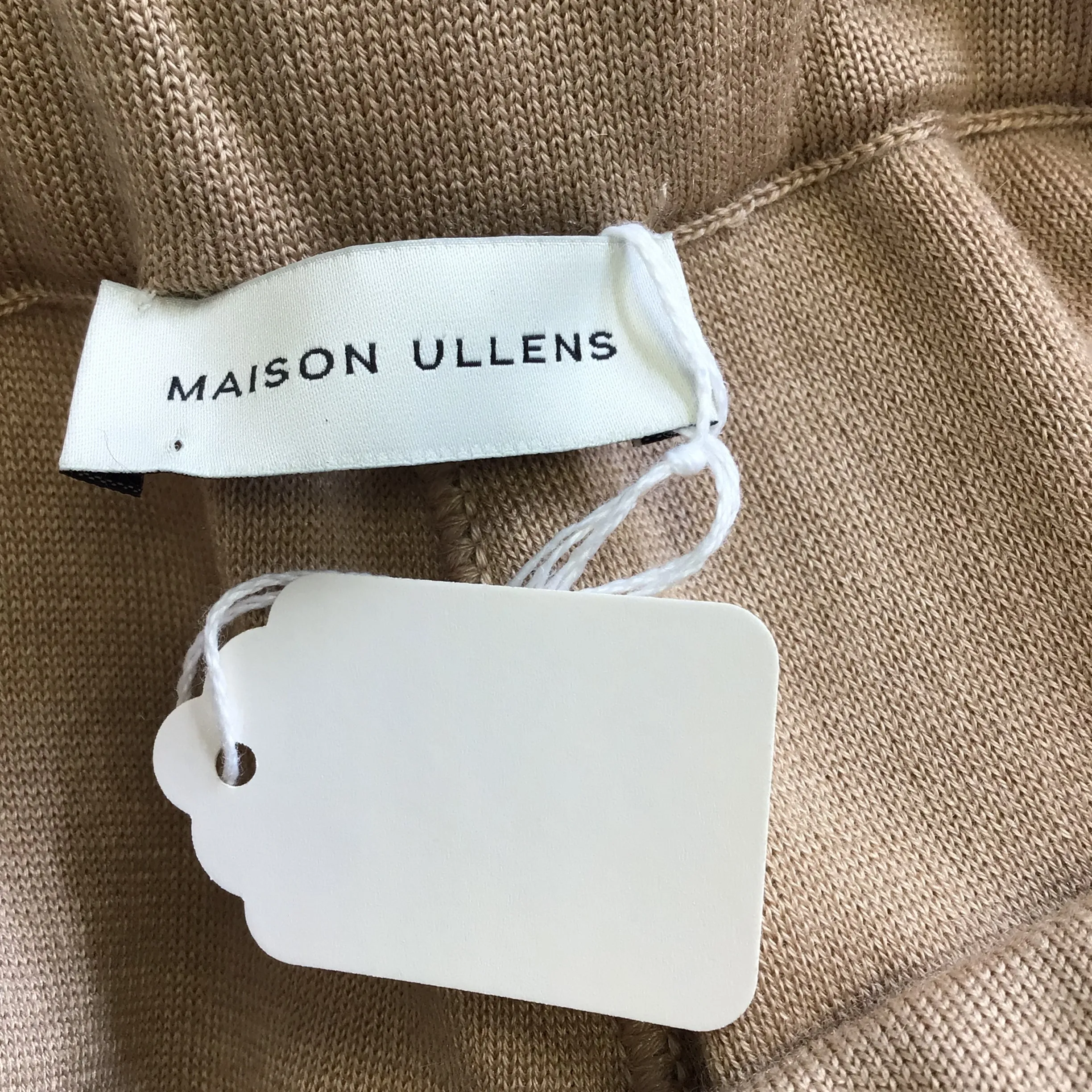 Maison Ullens Tan Pallas Cashmere and Silk Knit Pants