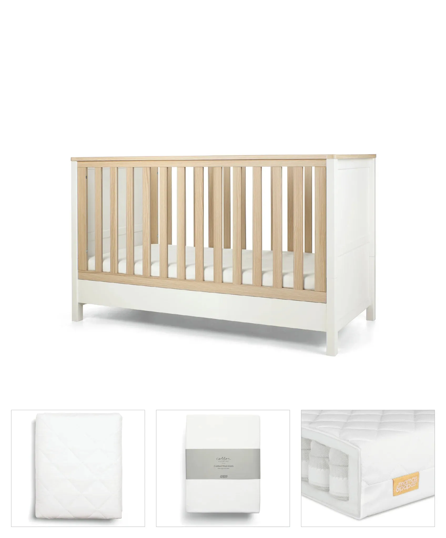 Mamas&Papas Harwell White 4 Piece Set (ETA end of Feb)