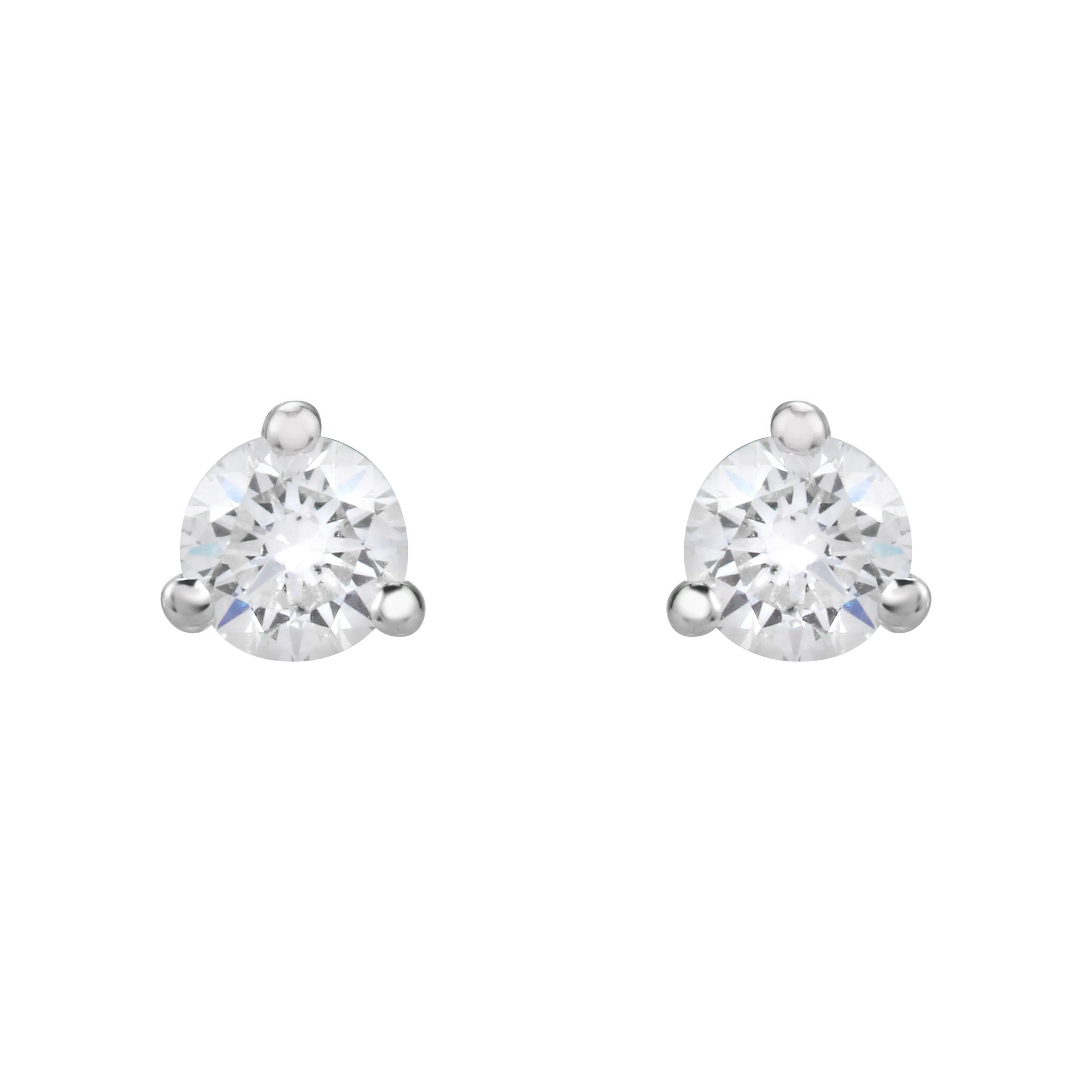 Martini Solitaire Studs 1/2 Carat