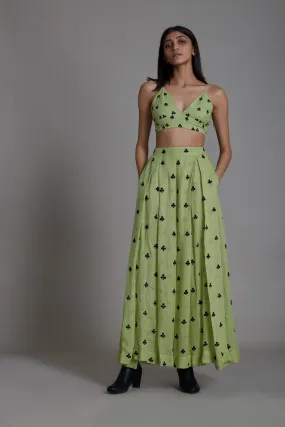 Mati Club Lehenga Set-Green (2 PCS)