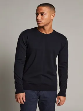 Matinique® Leon Cotton/Cashmere Crew Knit/Navy - New SS22