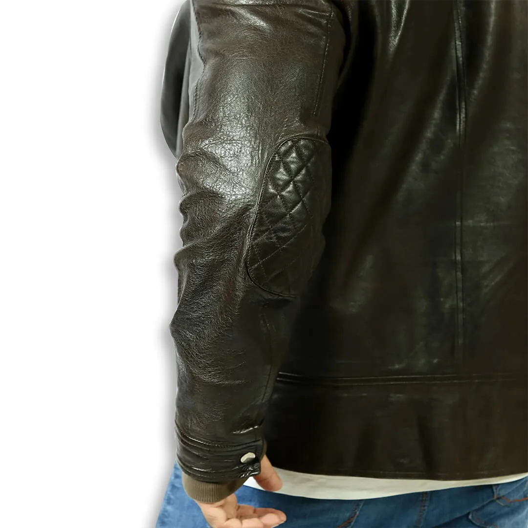 Men's Black Leather Jacket