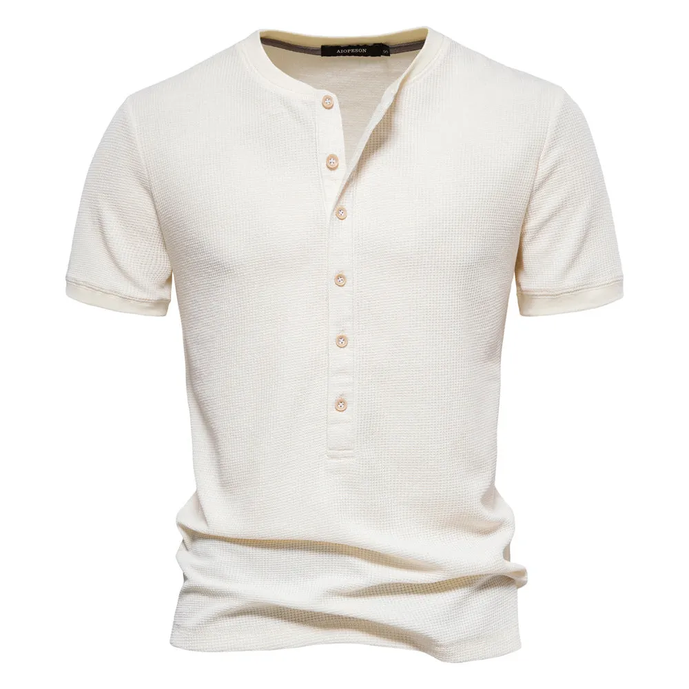 Men's Casual Solid Color Henley